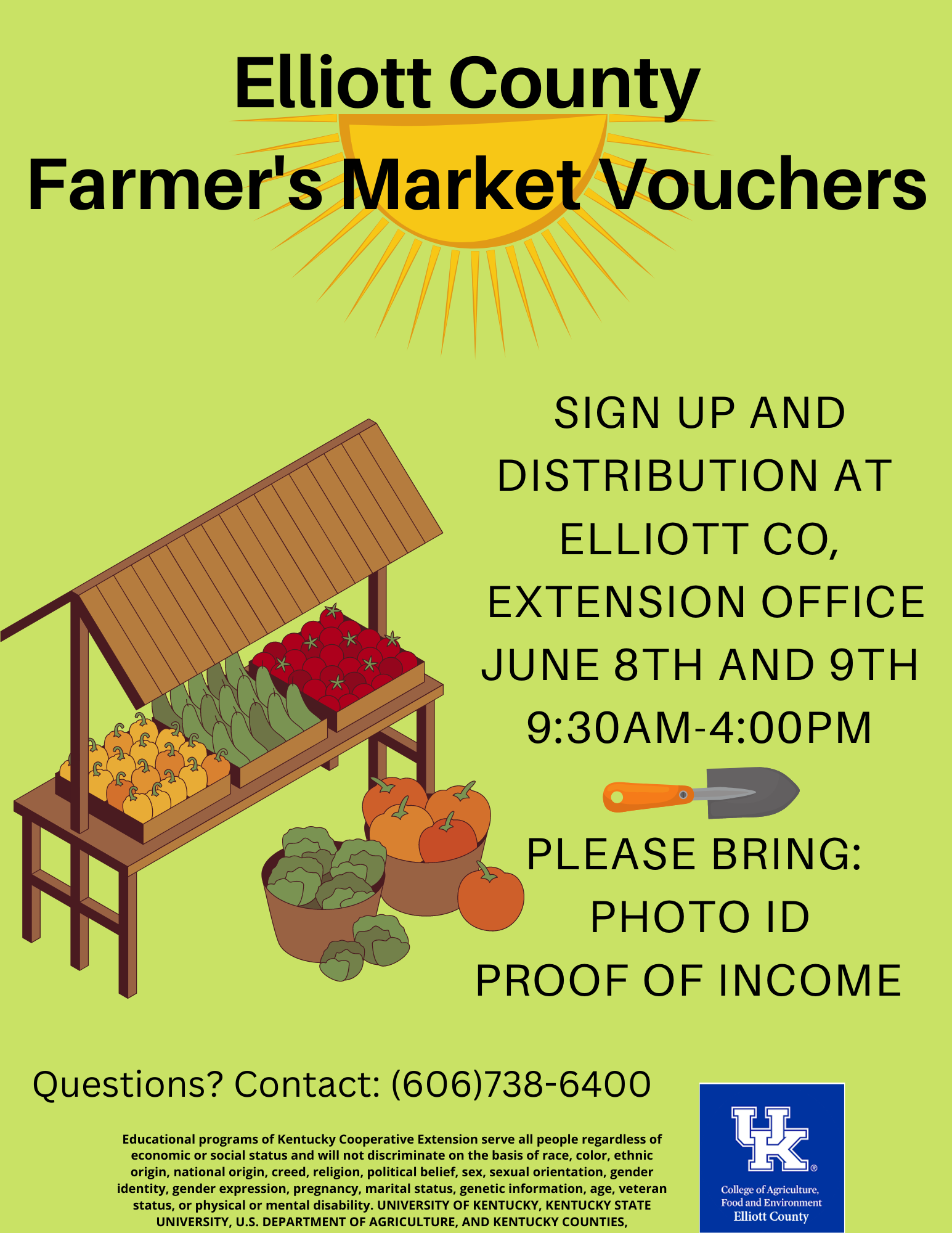 2023 Senior Farmer's Market Card Distribution 