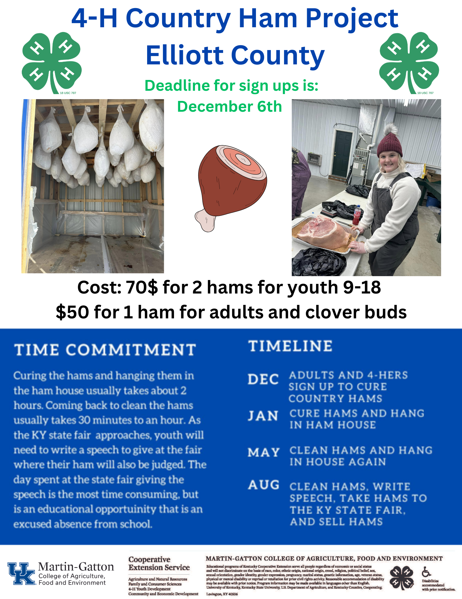 4-H Country Ham Project 