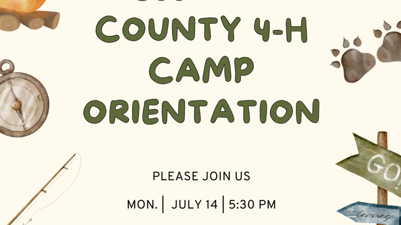 Elliott County 4-H Camp Orientation 