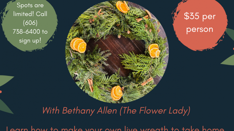 Live Wreath Making Class